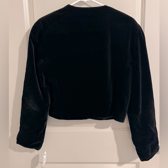 Vintage Jaeger Velvet Bolero Stlye Blazer Size 10 - Picture 2 of 10